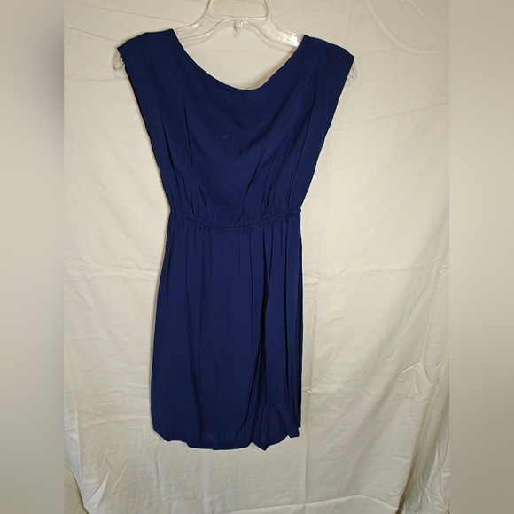 Navy Mini Dress by Twik (Exclusive to Simons) - Picture 2 of 9